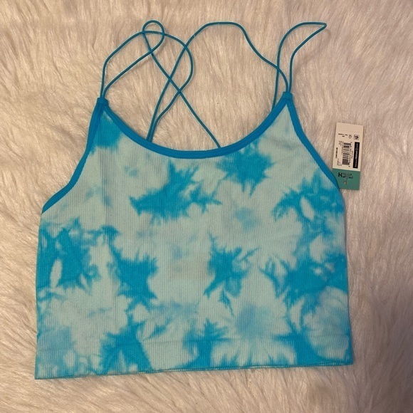 No Boundaries Bra Womens Juniors Size‎ Small Blue Tie Dye Wireless Strapp… - Picture 1 of 4